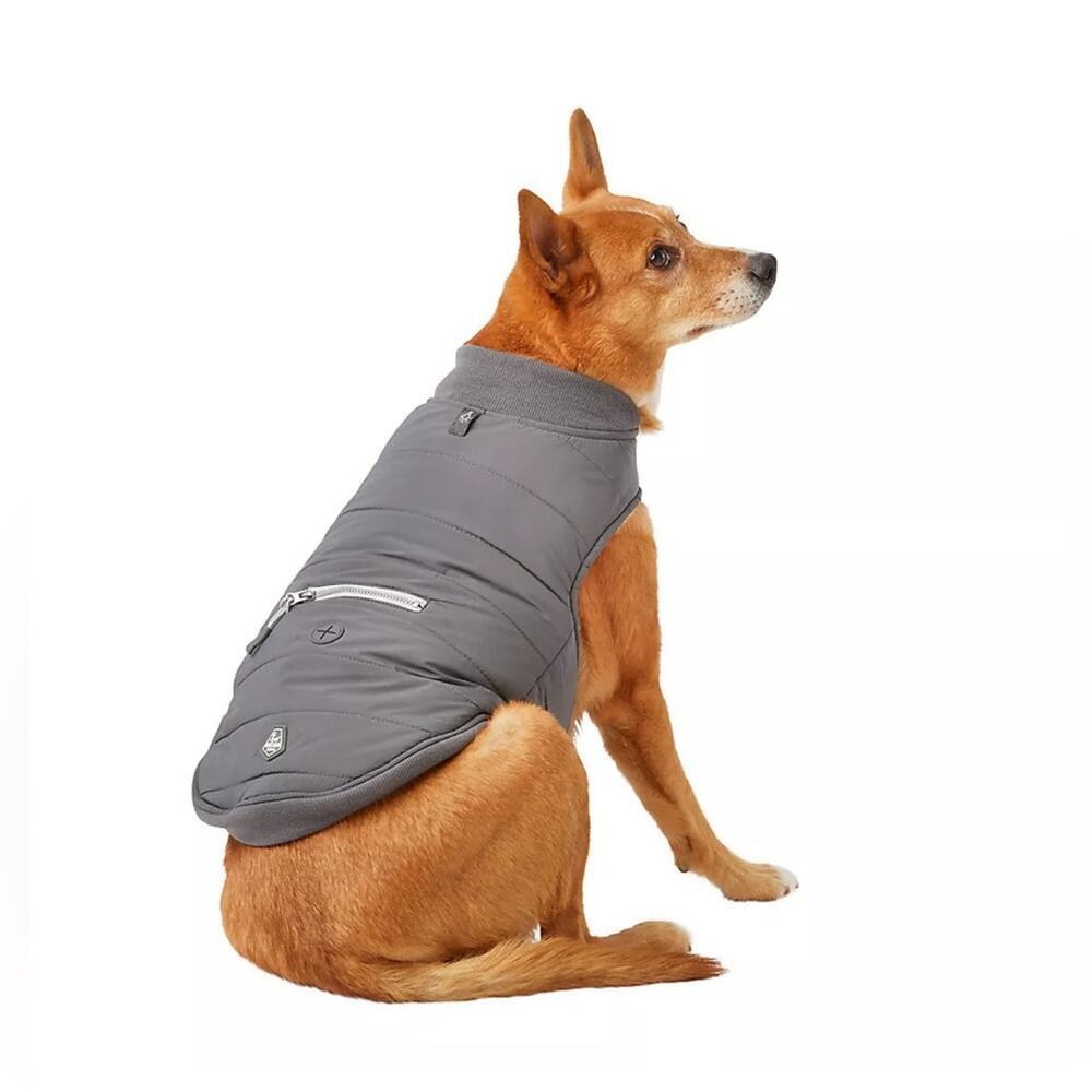 NWT Arcadia Trail‎ Ultra Reflective Dog Jacket Grey XS Sherpa Lined